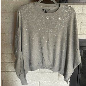 Gianni Bono woman’s sweater Knit top with rhinestone beads.